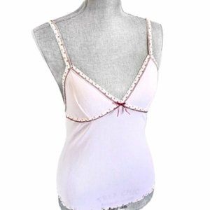 Honeydew Intimates Sheer Pink Star Camisole Large